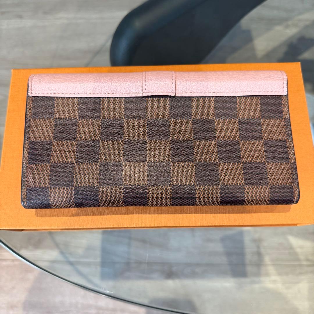 ルイ ヴィトン ダミエ ポルトフォイユ クラプトン 長財布 N64447