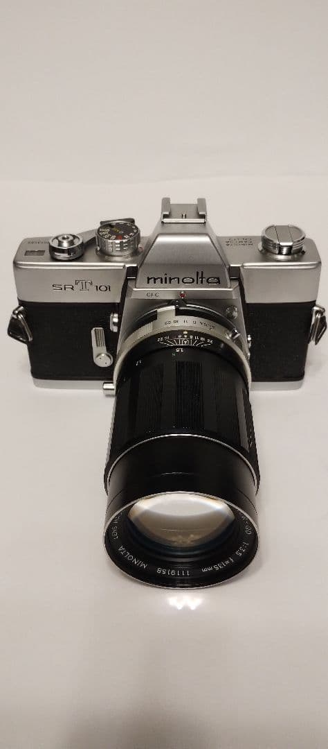 美品　ミノルタSRT101 テレロッコール135ミリF3.5付