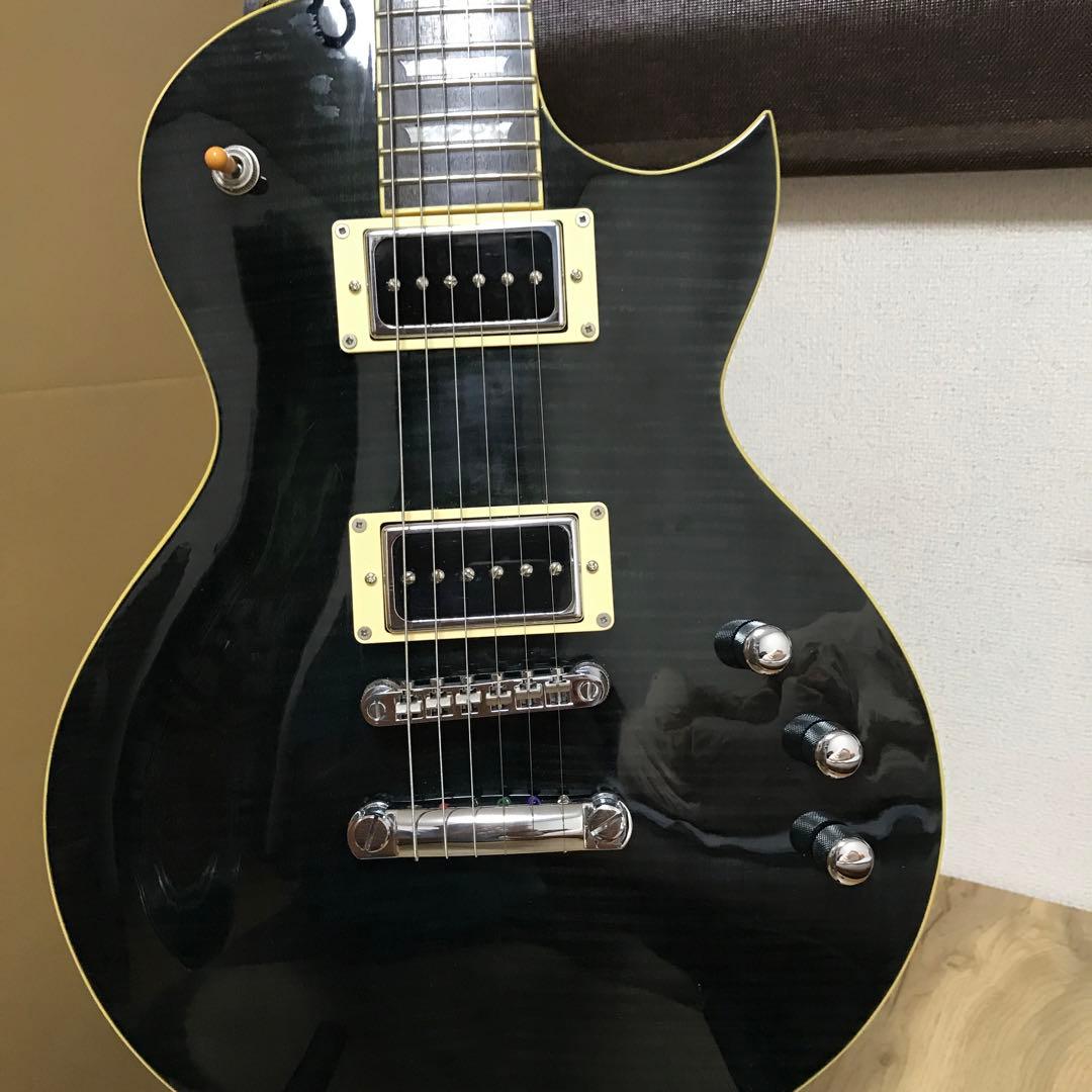 レスポールタイプ エレキギター ブラック P-90搭載 そこそこ美中古ギター