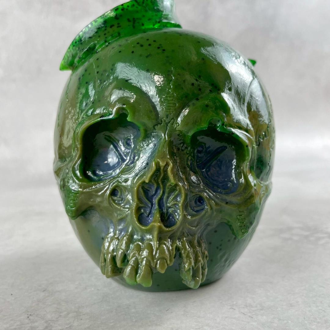 レア　MEDICOM TOY　PUSHEAD SOUR　ソフビ　グリーンラメ