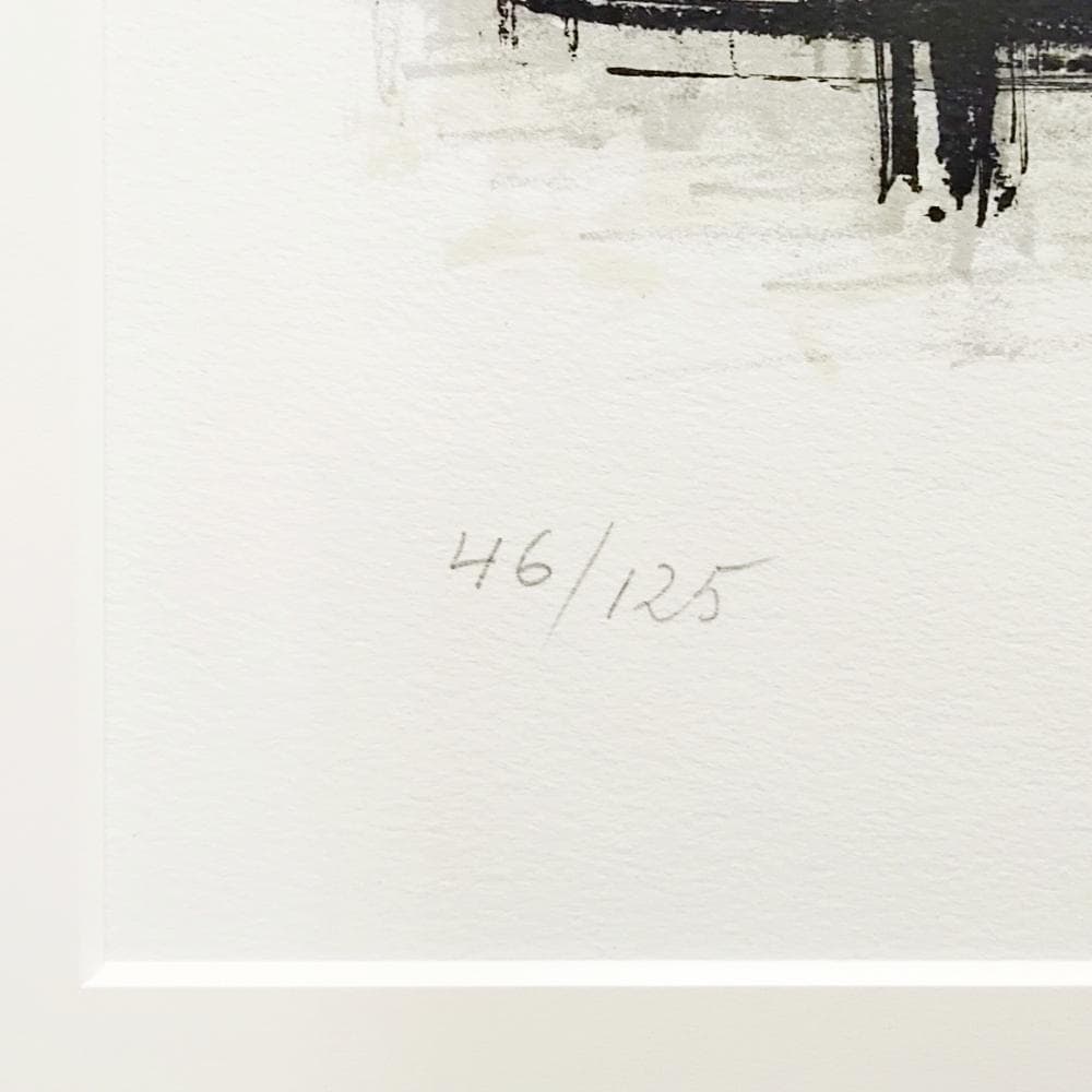 ビュッフェ　果物のある静物　1967年　リトグラフ　版画　直筆サイン　額付　真作