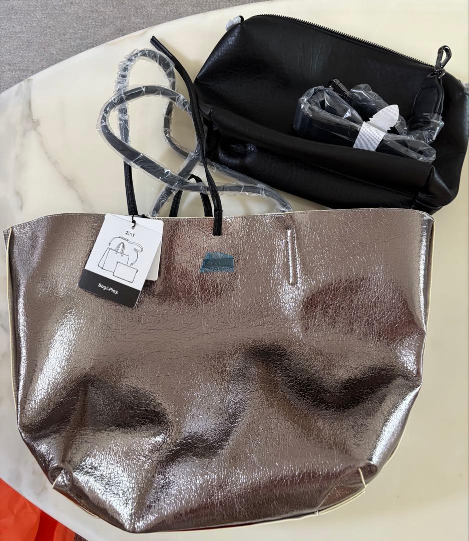 AyaDesigual アートプリント トートバッグ ショルダーバッグ付