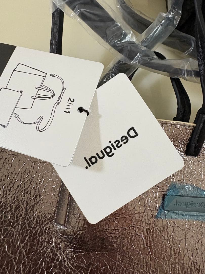 AyaDesigual アートプリント トートバッグ ショルダーバッグ付