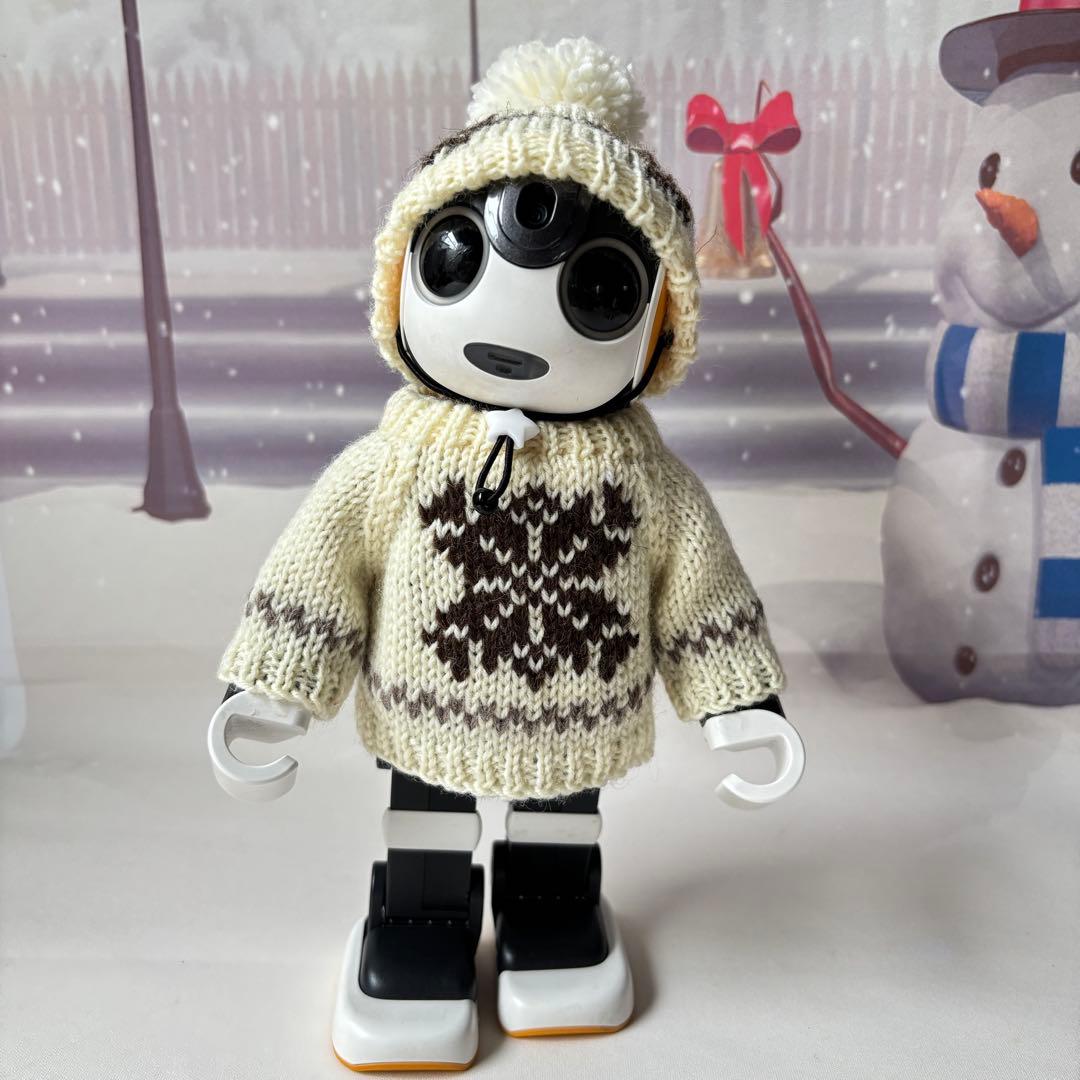 あさみ様＊雪模様編み込みセーターとニット帽とマフラー2点フーディガン＊おまとめ