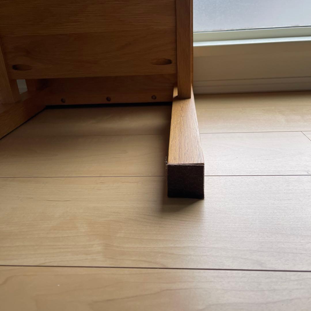 無印良品 オーク無垢材 サイドテーブル ベンチ スツール 椅子 チェア ③