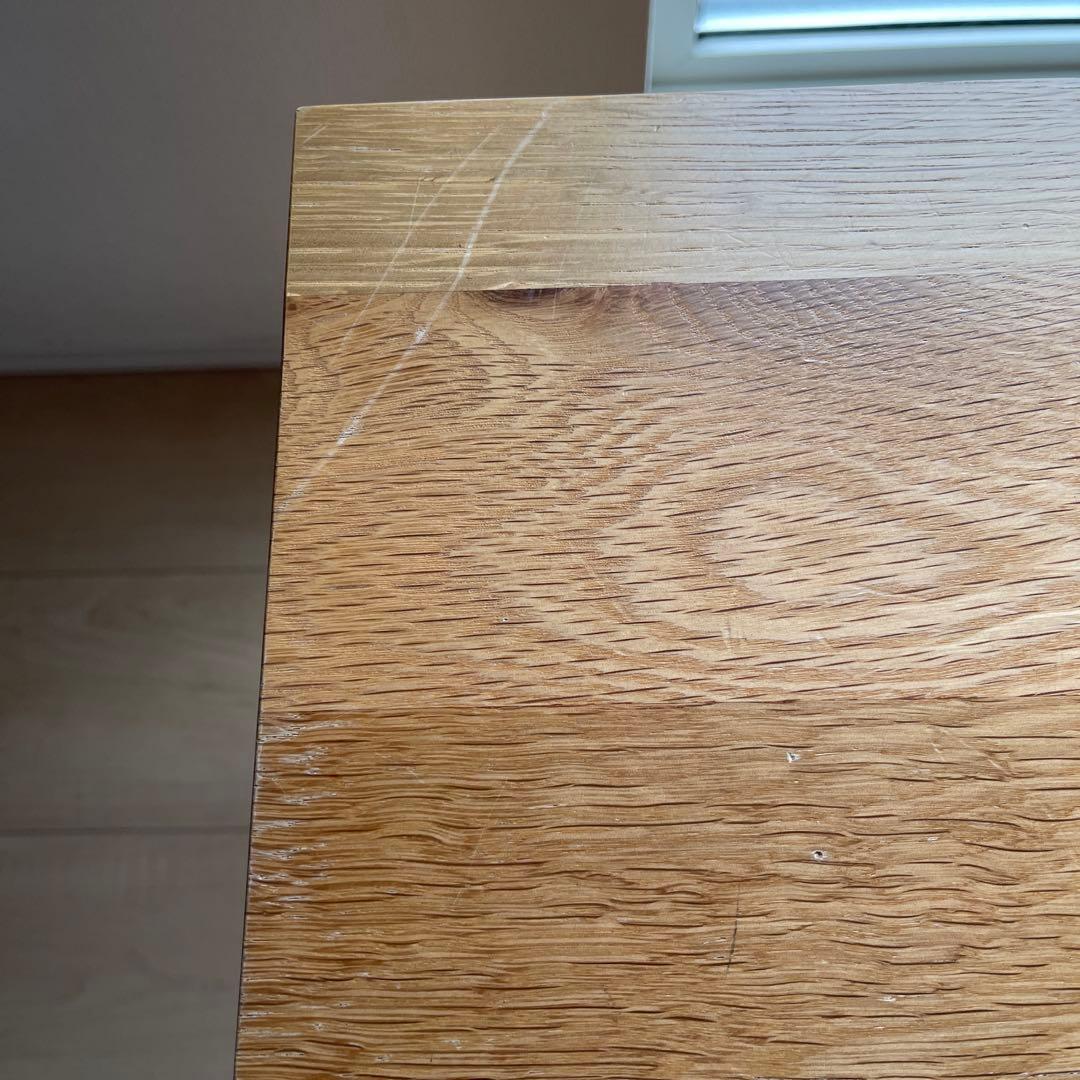 無印良品 オーク無垢材 サイドテーブル ベンチ スツール 椅子 チェア ③