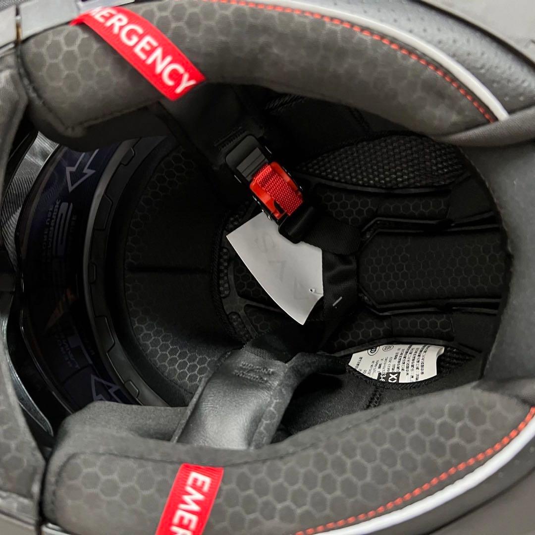 白黒柄 フリップアップ式 システムフルフェイスヘルメットダブルシールド内蔵