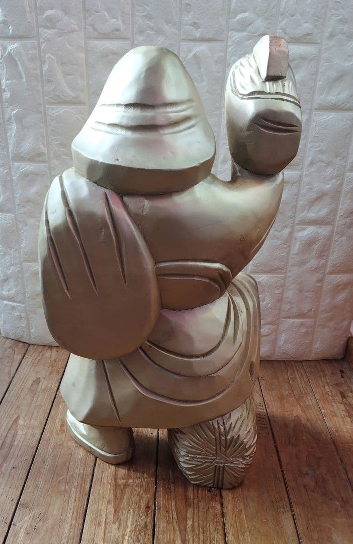 木彫り 大黒天 Statue Lucky God Vintage 彫刻 縁起物