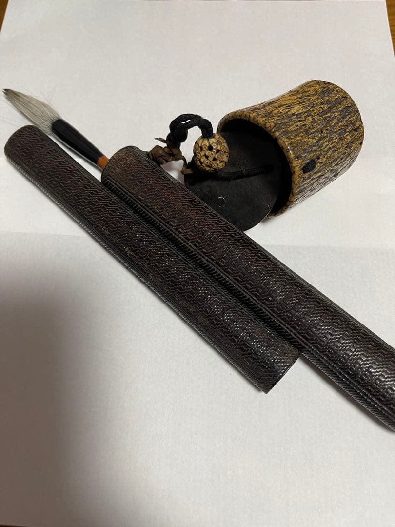 書道用具セット 毛筆と木製収納ケース