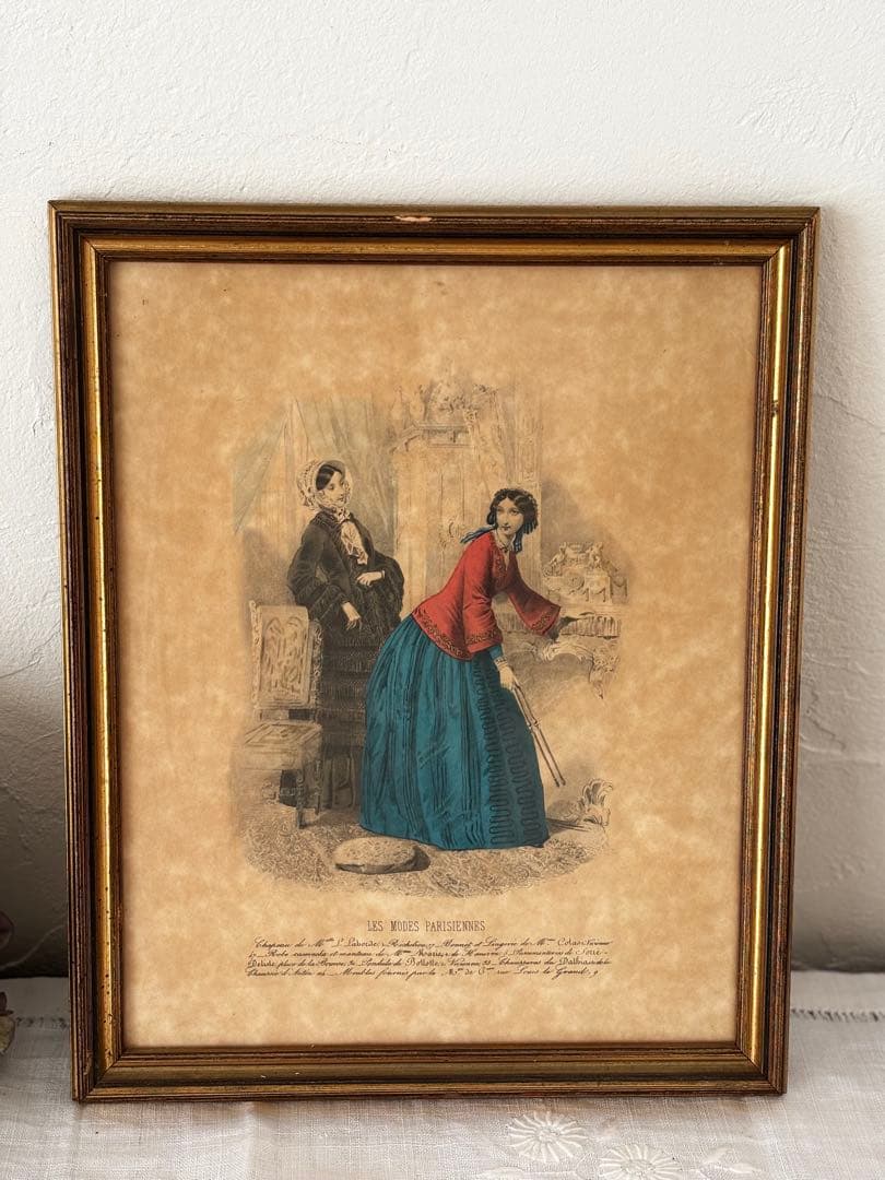 フランス　蚤の市　額　フレーム　ブロカント