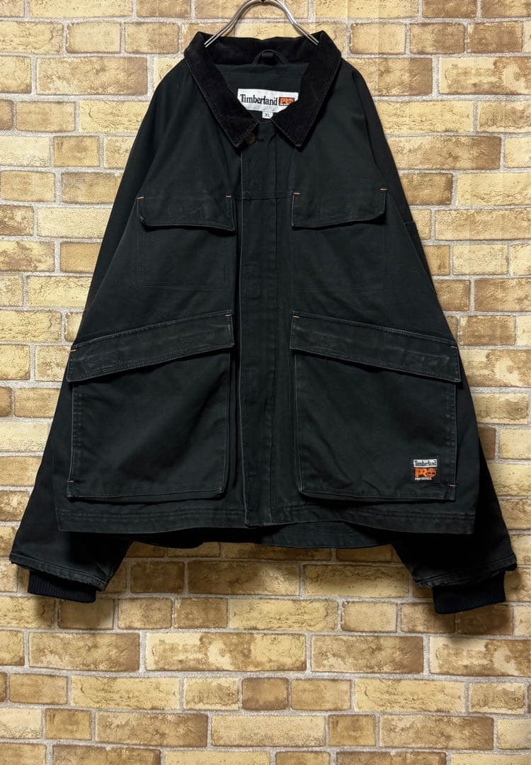 ティンバーランド　プロシリーズ　ダックジャケット　アウトドア　黒　ブラック　XL