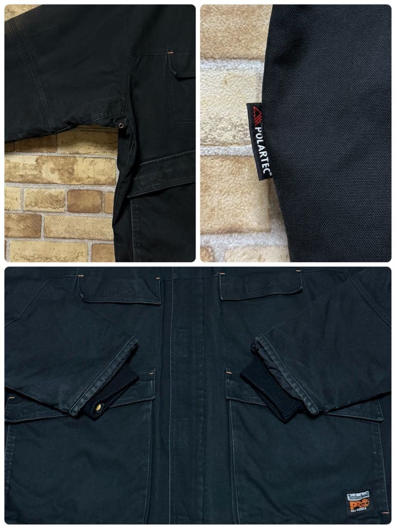 ティンバーランド　プロシリーズ　ダックジャケット　アウトドア　黒　ブラック　XL