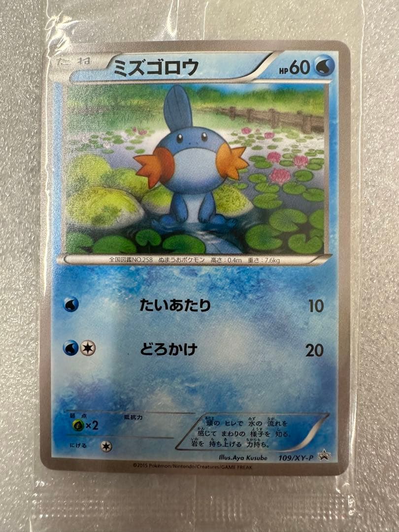 ミズゴロウ、コンビニ購入キャンペーン 未開封プロモ