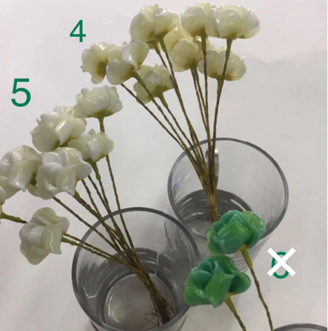 ※ガラス細工　薔薇　小　いろんな色　No. 1〜12 選んでね　バラ