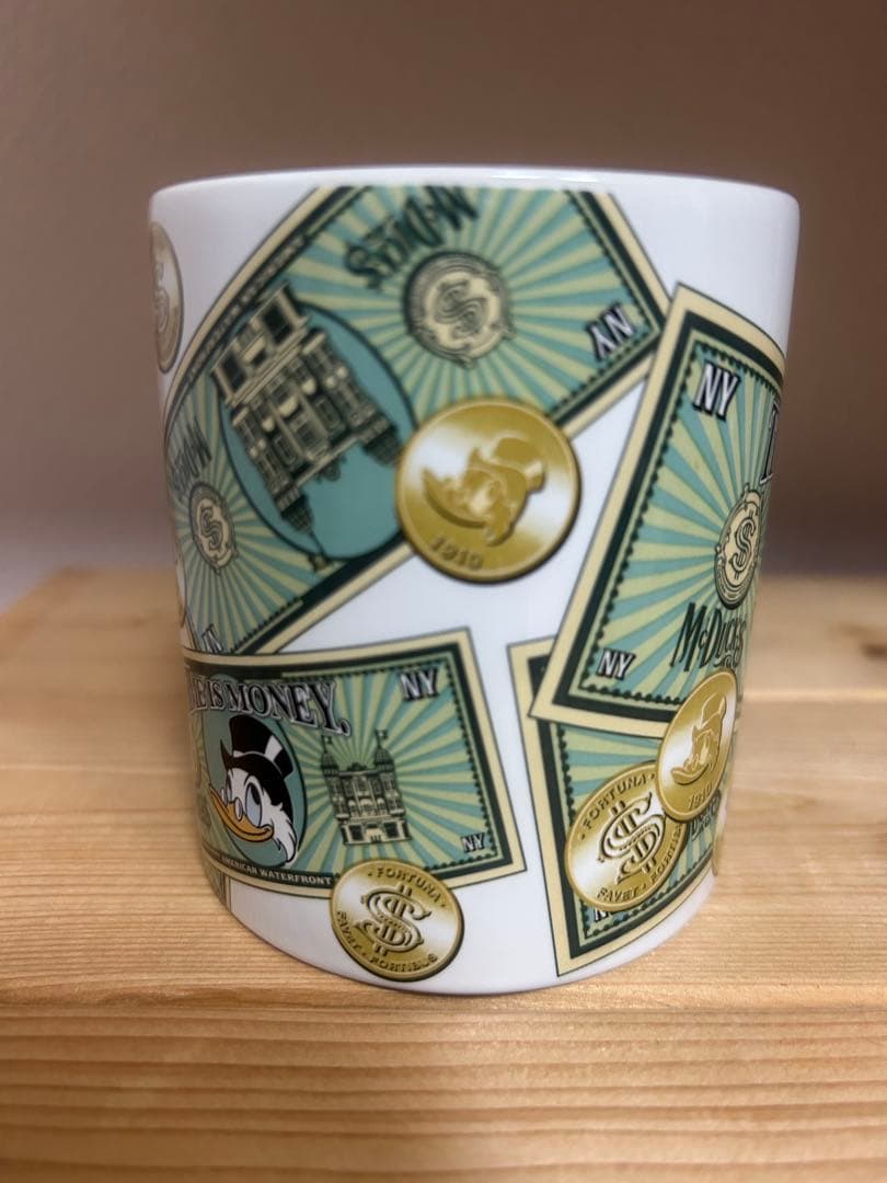 スクルージマクダック 紙幣 マグカップ 金貨