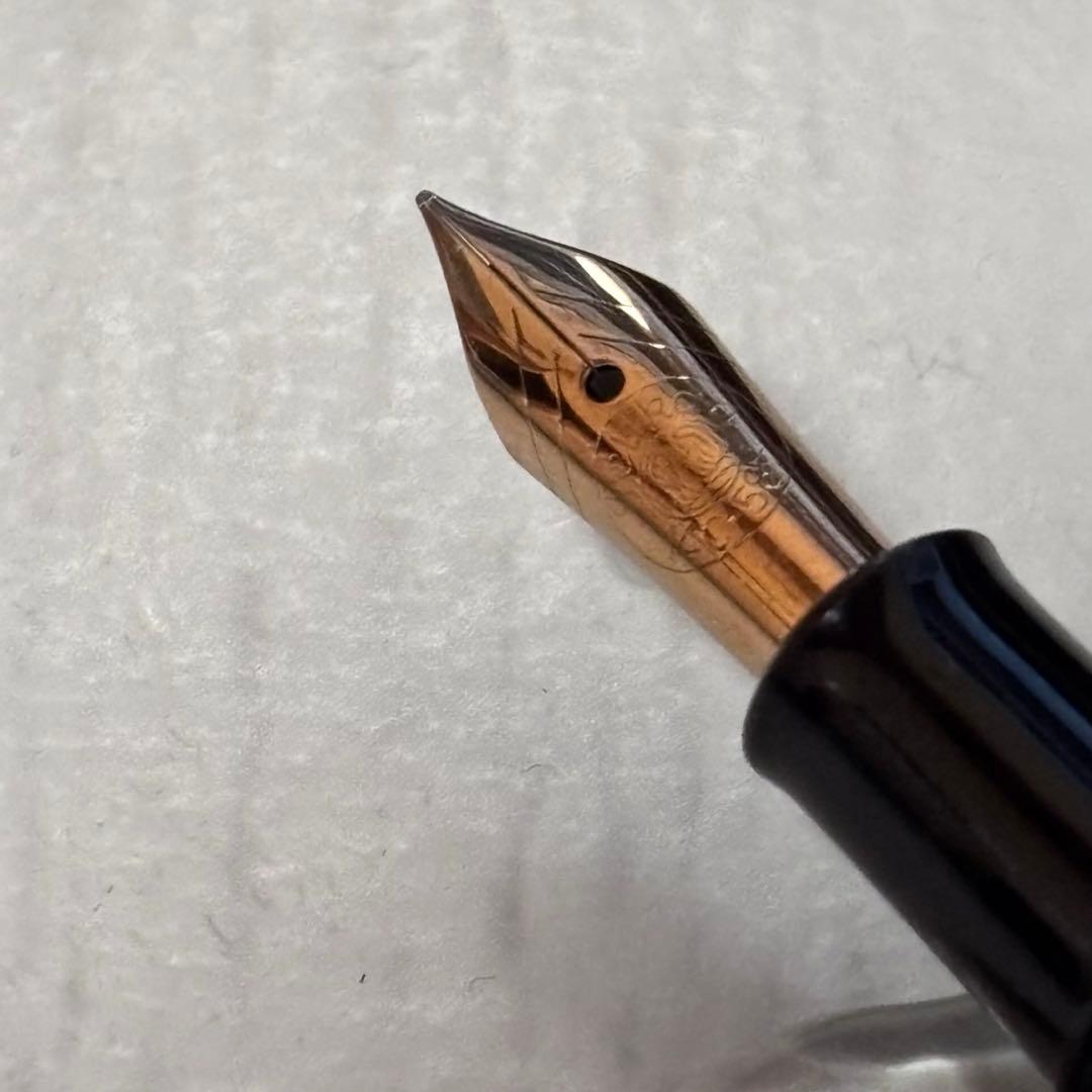 ペリカン 400NN 茶縞 トートイス 60年代 万年筆 字幅 F