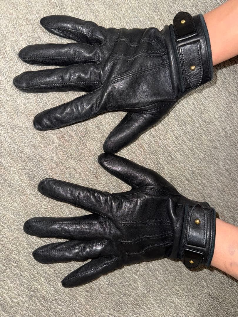 Dior 黒 レザーグローブ