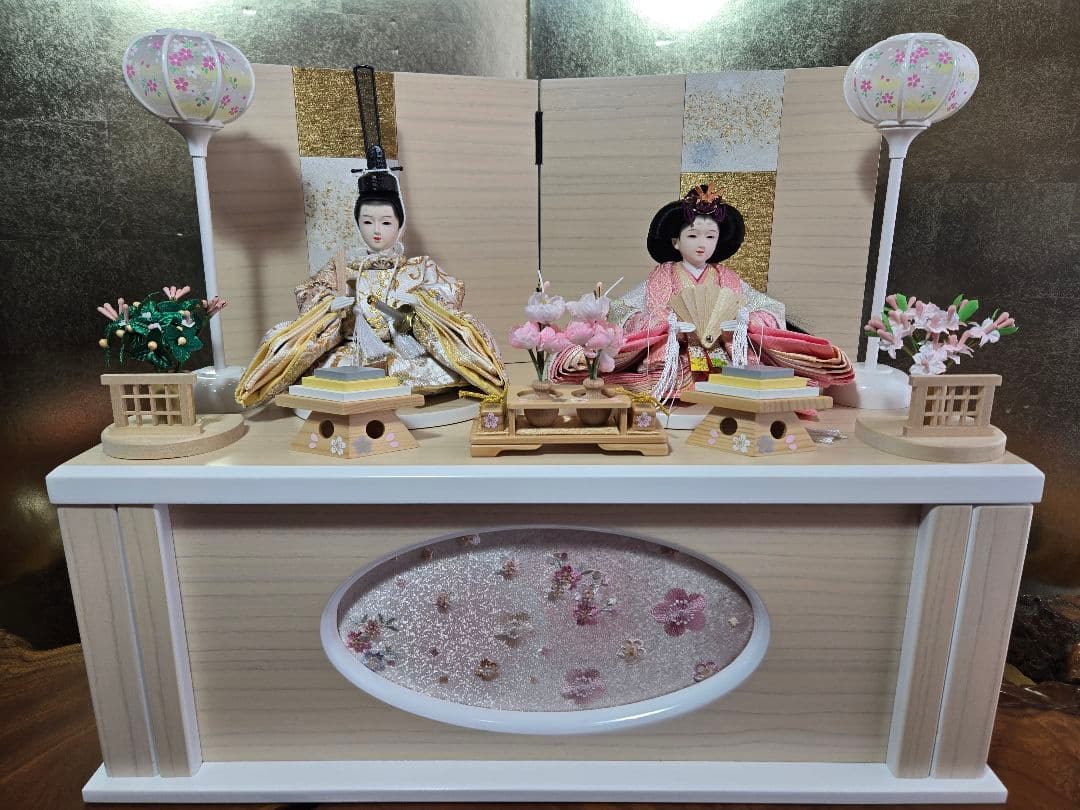 S【一点限り】雛人形 収納飾り 　HS25