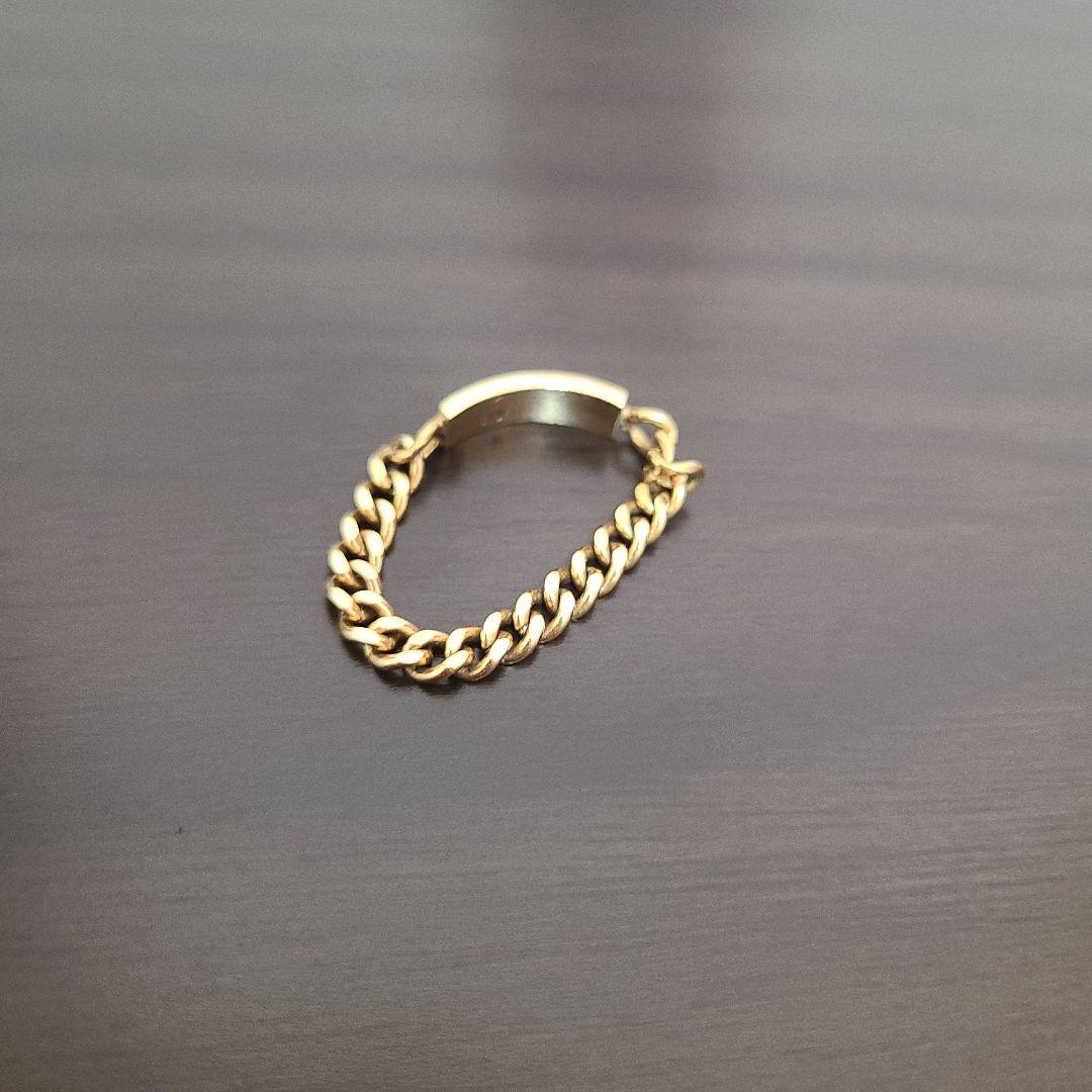 ゴールドチェーンリングk18　AHKAH