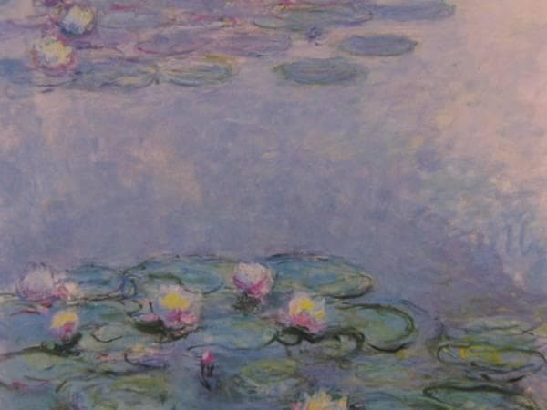 クロード・モネ、【睡蓮】、希少画集画、新品高級額・額装付、状態良好