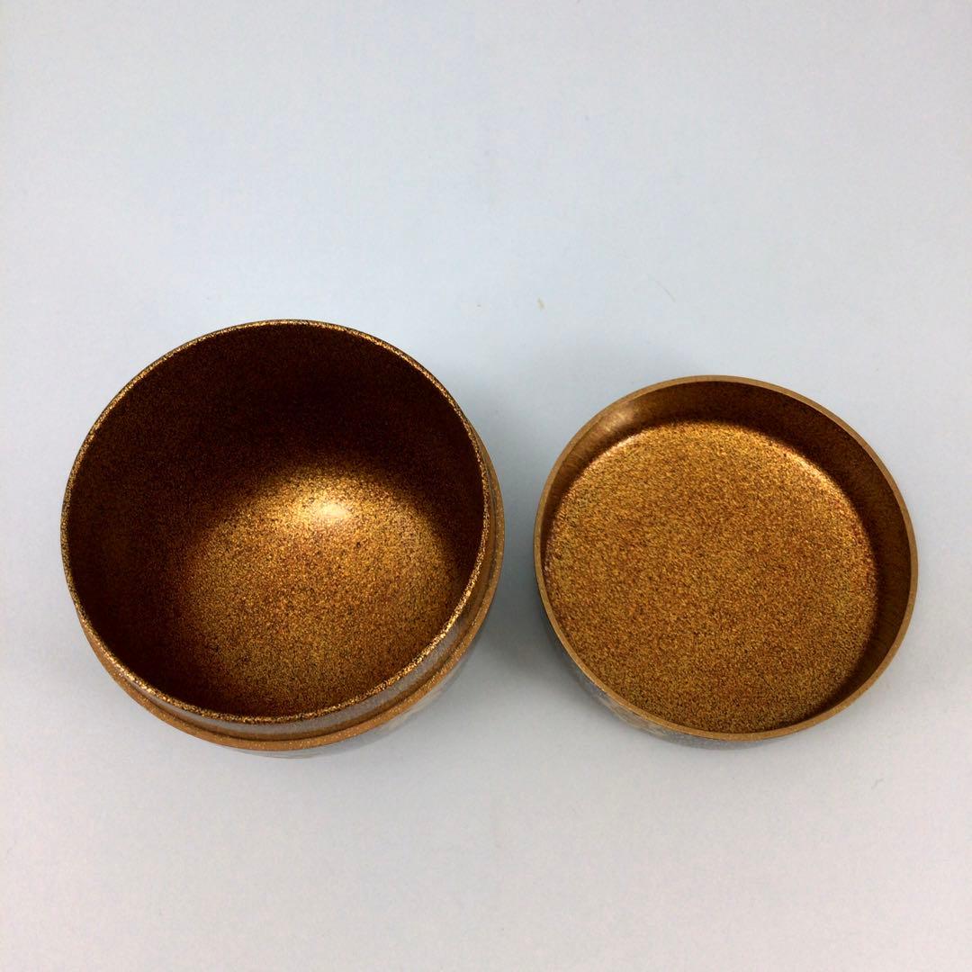 二代西村松逸　雲錦蒔絵棗　金沢の蒔絵師の薄茶器　茶道具