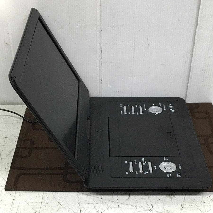 ASTEX ポータブルDVDプレイヤー AS-14TVR01 室内アンテナ付
