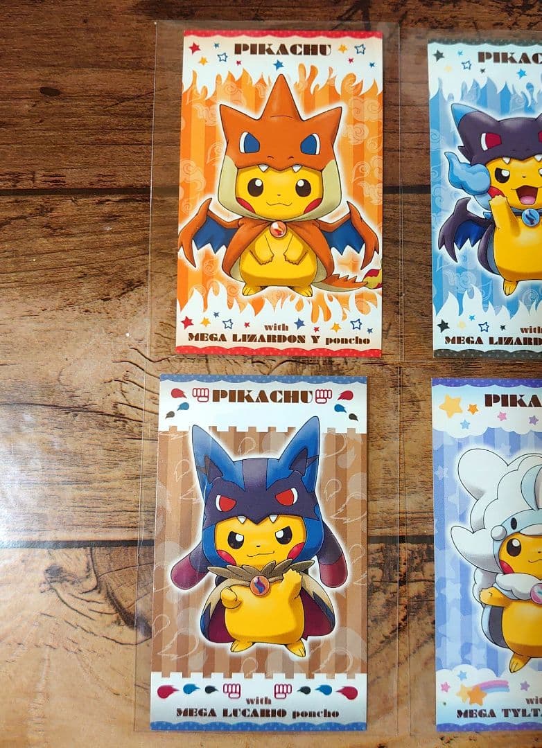 メガキャンペーン 第1弾 名刺カード 6種 ピカチュウ メガシンカ ポンチョ ②