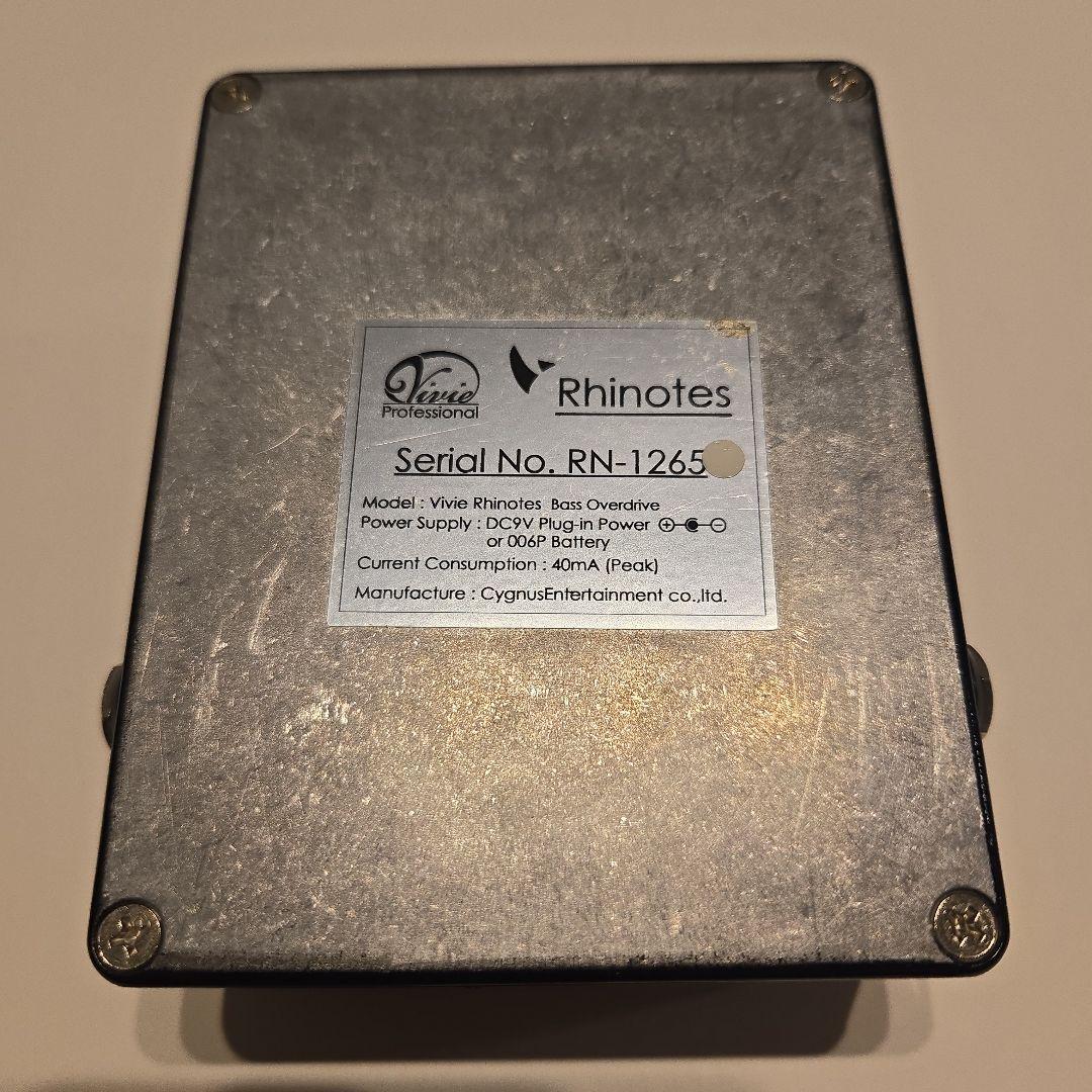 Vivie Rhinotes　ベース用　オーバードライブペダル(本体のみ)