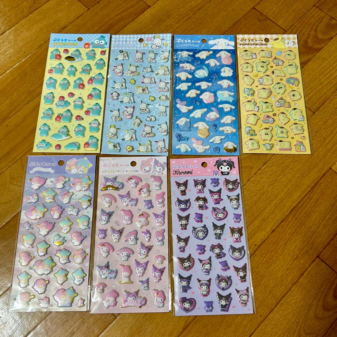 サンリオシールまとめ売り　74枚