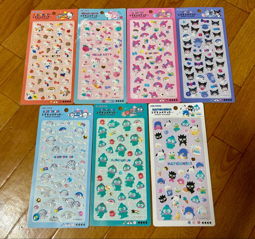 サンリオシールまとめ売り　74枚