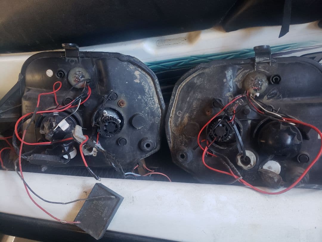 ジムニーJB23用 スモークテールライト＆クリアヘッドライト 2個セット