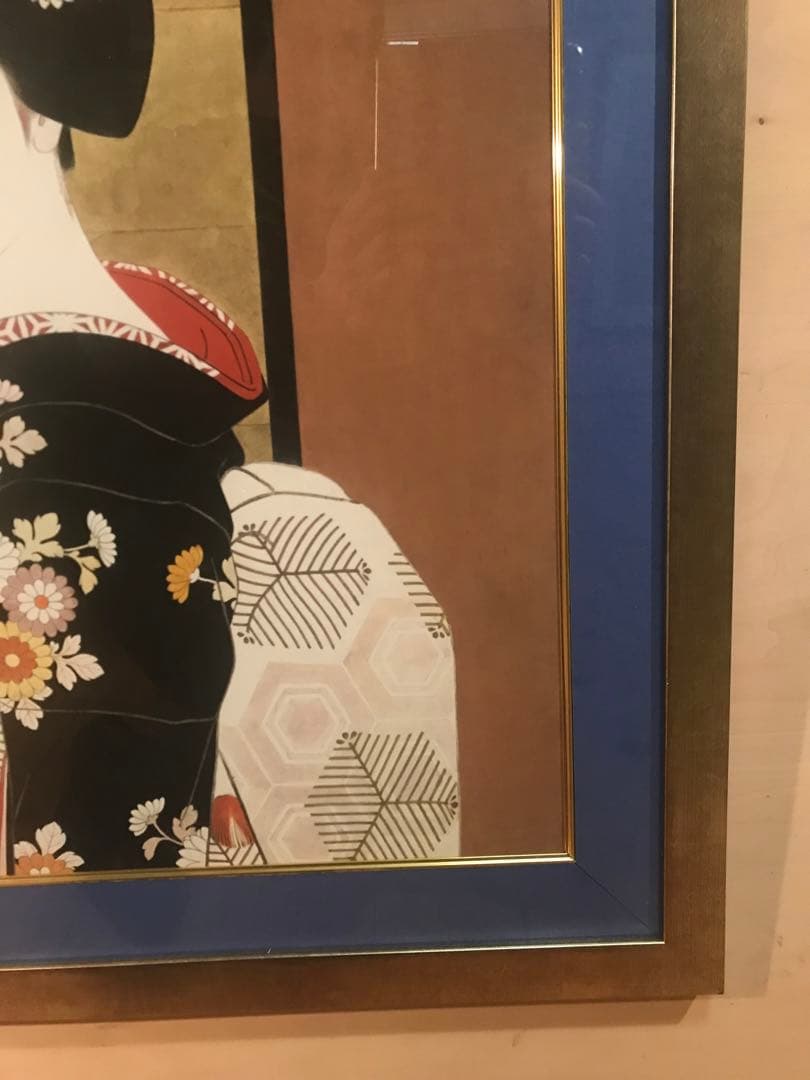 志村立美「舞妓(Ⅰ)」シルクスクリーン　刷り込みサイン・落款・作品証明シール有り