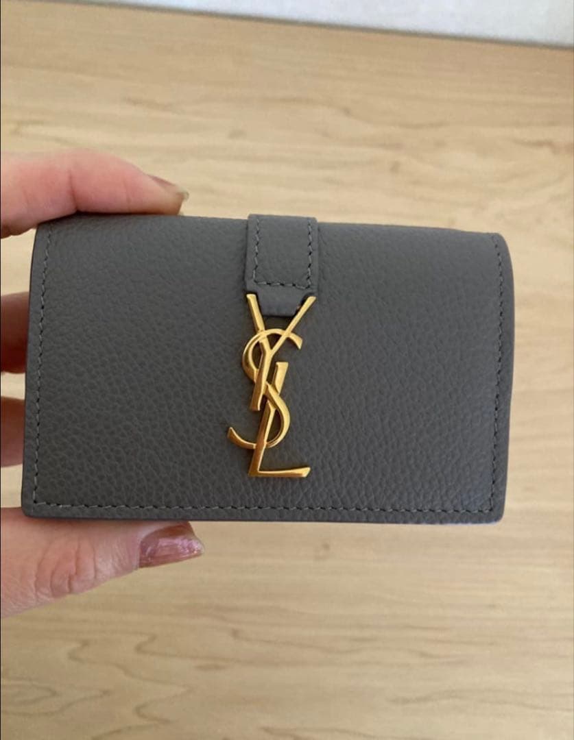 専用♡YSL グレー 三つ折り財布