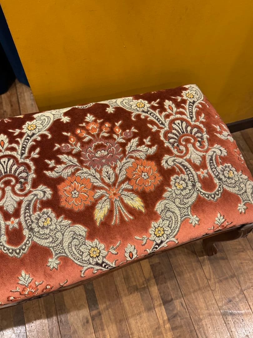 アンティーク スツール イタリア製 ハンドメイド 猫足 ロココ調 レトロ ベンチ