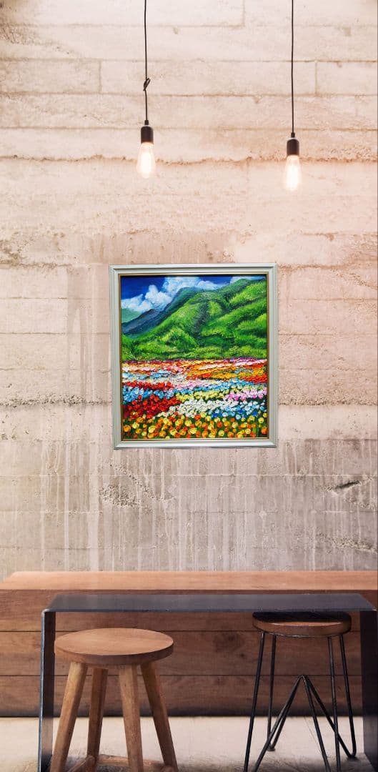 油絵 絵画 【flower park】