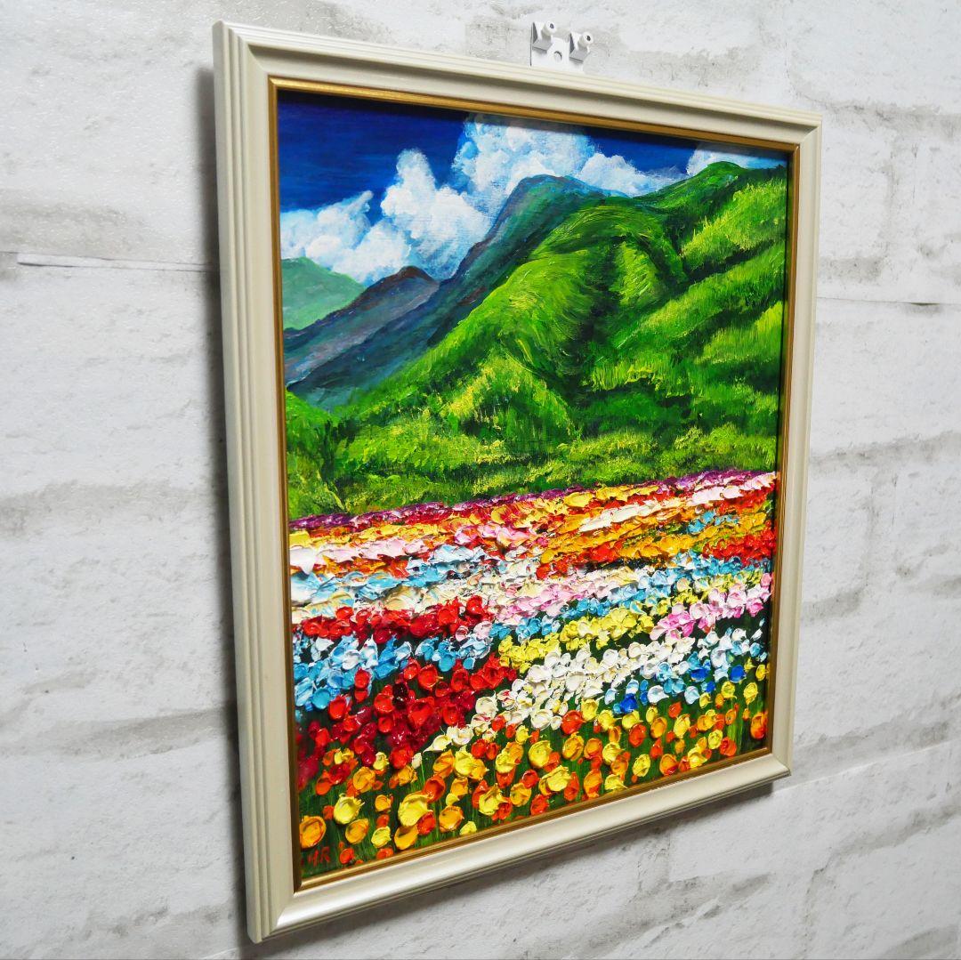 油絵 絵画 【flower park】