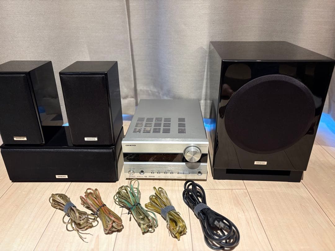 【送料込】ONKYO SA-205HDX 測定用マイク・リモコン付属　ジャンク扱
