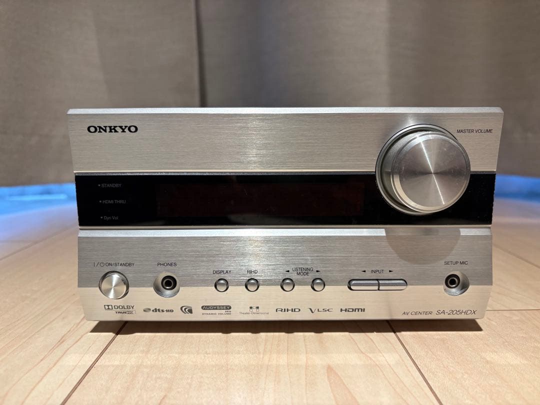 【送料込】ONKYO SA-205HDX 測定用マイク・リモコン付属　ジャンク扱