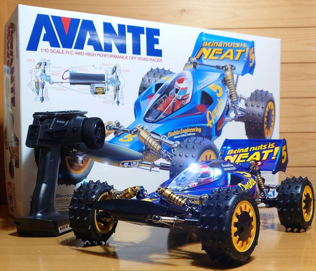 タミヤRCアバンテ (2011)LEDライト付プロポ＆バッテリー充電器付完成品