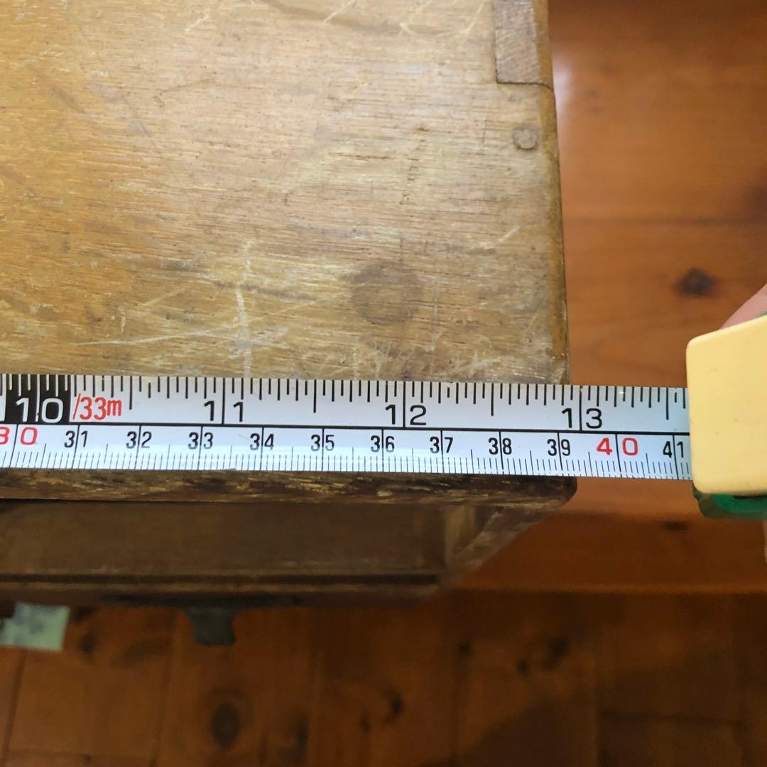 アンティーク 木製4引き出し 収納ボックス