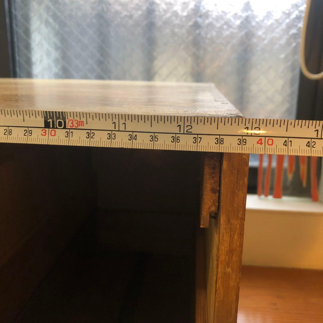 アンティーク 木製4引き出し 収納ボックス