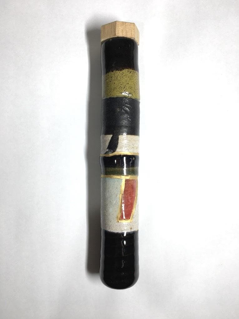 ○レア 巨匠 安食ひろ 和歌: 源 実朝 茶杓 共筒 共箱 茶道具 真作保証