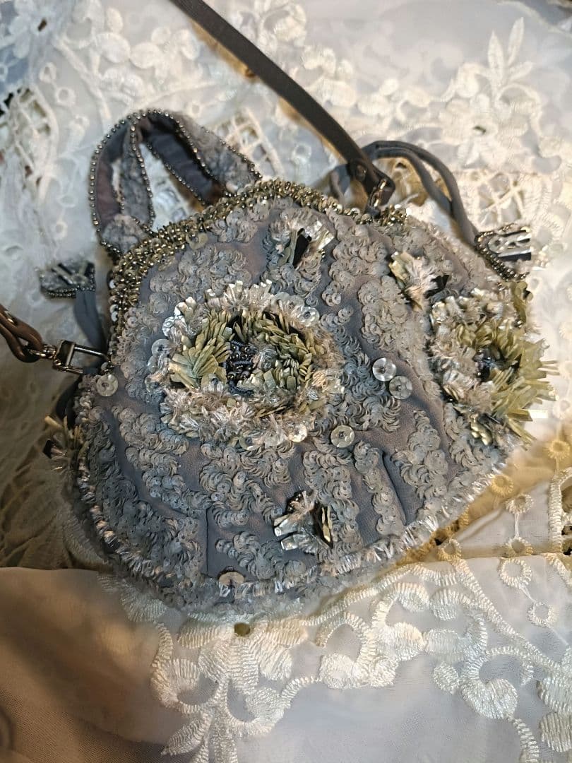 値下げ JAMINPUECH ◎ジャマンピエッシュ◎スパンコール ビーズバッグ