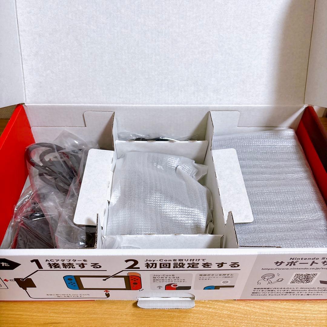 【美品】 バッテリー強化型 Nintendo Switch 本体 赤青