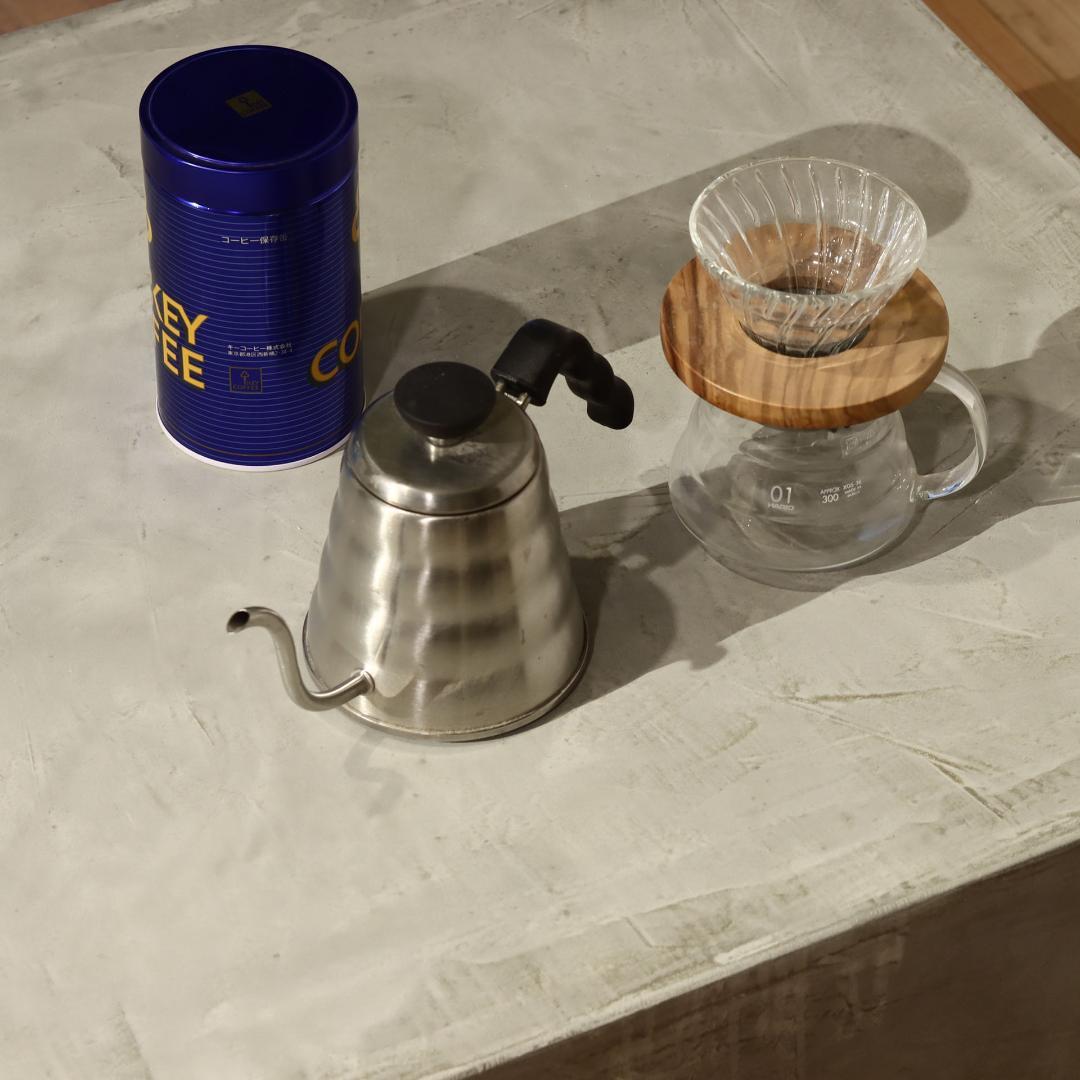 オーダー専用｜120cm｜ミディアムグレー｜テレビボード｜薄塗りモルタル