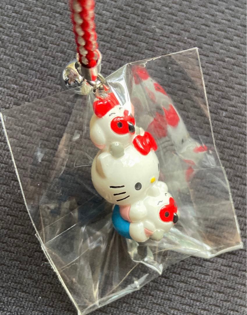 ご当地キティトッキッキ根付けストラップ新潟限定激レア希少当時物マスコットキャラ