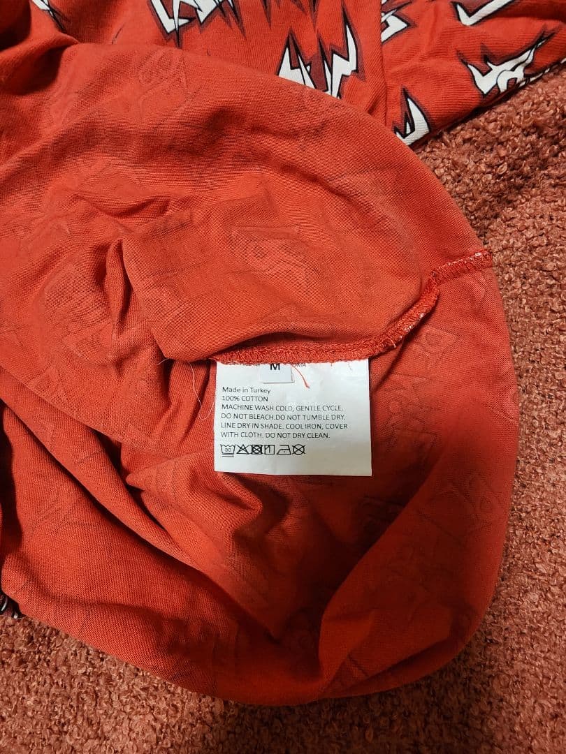 ERL ロゴプリント Tシャツ 赤