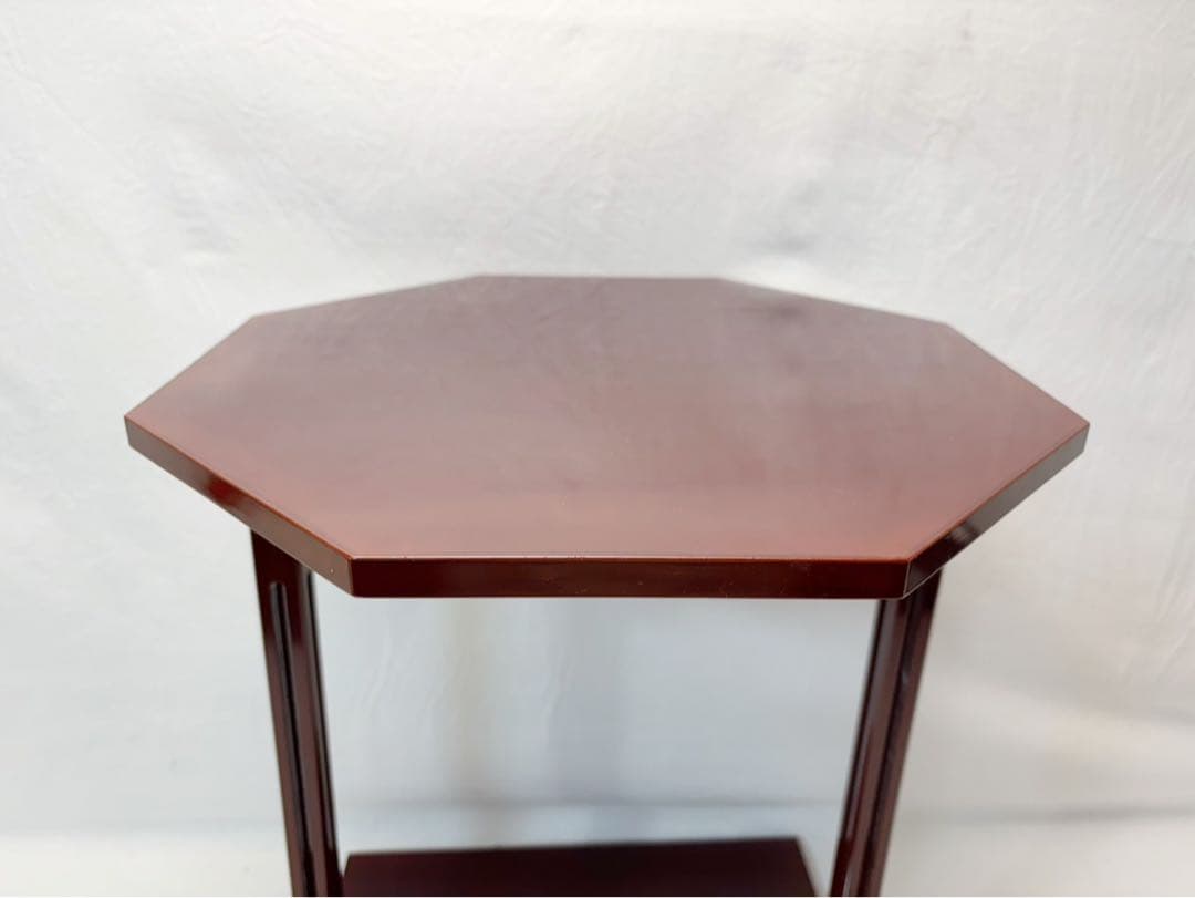 ほぼ未使用 茶道具 塗師 陽斎作 木製溜塗 寿棚 淡々斎好写し 組み立式 共箱