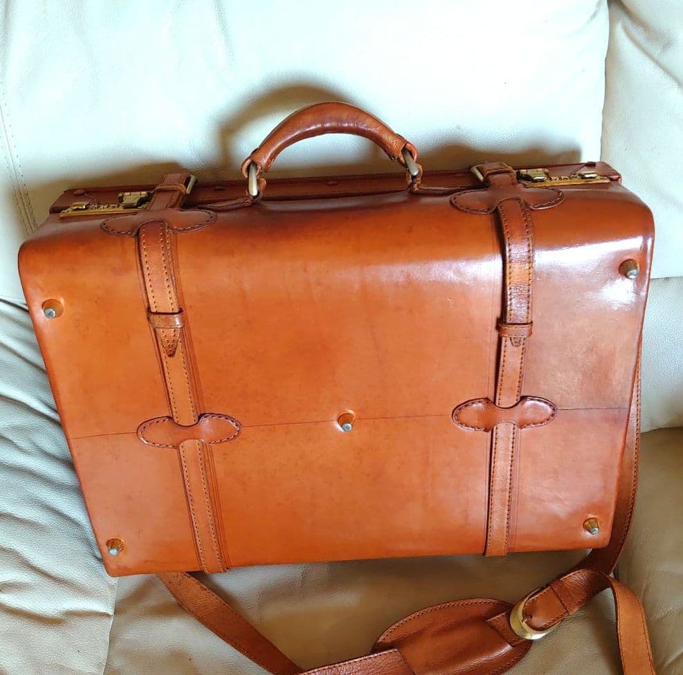 本革製　トランクケース ブラウン（ハンズセレクト）