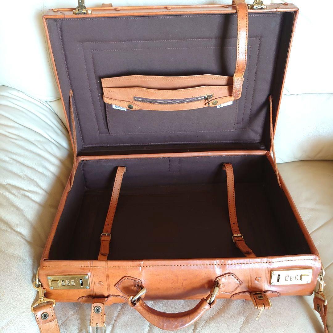 本革製　トランクケース ブラウン（ハンズセレクト）
